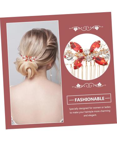 SOESFOUFU hair women's Hair piece tiara Metal Miss hair accessories girl With diamond romantic hair comb clip rhinestone clips for hair rhinestones hairpin comb bride - Buy Online on GoSupps.com