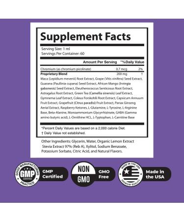 Glycotide-Daily Liquid Botanical Supplement with Chromium Maca Root Grape Seed Extract & 20 + Plant Extracts Made in USA Non-GMO Stimulant-Free Formula 2 fl oz (60 mL) 1 Bottle 1 Month Supply 2 Fl Oz (Pack of 1) - Buy Online on GoSupps.com