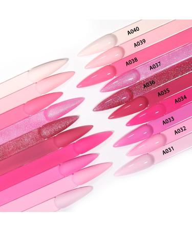 OPUIU Gel Nail Polish Set - 10 Colors Pink Glitter Kit for Women | Sweetheart Candies Collection | Soak Off UV LED | Ideal Gift for Mom, Girlfriend | Spring Summer Collection - Buy Online on GoSupps.com