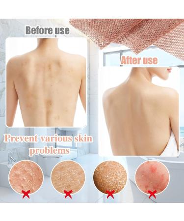African Exfoliating Body Nets - 2 Pack Long Mesh Back Scrubbers for Deep Cleaning in Shower - Ideal for Women and Men - Stocking Stuffer - Buy Online on GoSupps.com