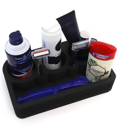 Polar Whale Men's Grooming Stand for Bathroom Vanity Storage Organizer Countertop Beard Hair Care Rack Holds Combs Brushes Spray Shaving Cream Razor Trimmer Tools Cologne Waterproof - Buy Online on GoSupps.com