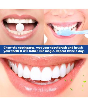 Eco-Friendly 2 in 1 Nano Hydroxyapatite Toothpaste Tablets - Fluoride-Free Enamel-Friendly Natural Coconut Mint Flavor - Perfect for Travel (62 Count - Buy Online on GoSupps.com