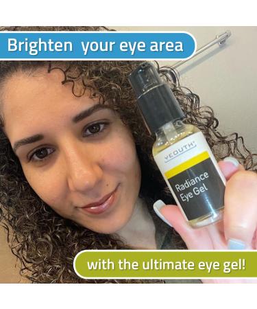YEOUTH Radiance Eye Gel with Hyaluronic Acid - Anti Aging Under Eye Gel for Puffiness, Dark Circles & Wrinkles - Hydrating Eye Skin Care for Women & Men - 1 Fl Oz - Buy Online on GoSupps.com