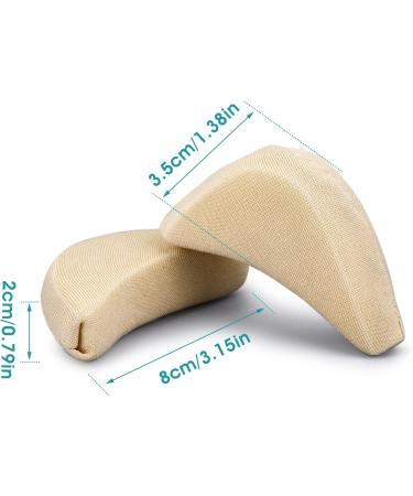 WLLHYF Adjustable Soft Shoe Filler Big Toe Plug 2 Pairs - Unisex Shoe Inserts for Relief Foot Pain in High Heels - Skin+Black - Buy Online on GoSupps.com