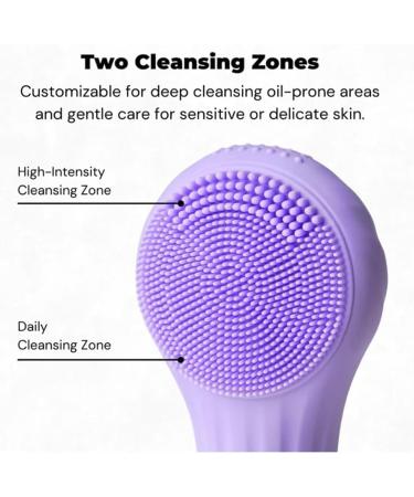 Lumiglow Facial Cleanser Lumiglow Facial Cleanser Set Electric Face Washing Brush Waterproof Rechargeable Silicone Face Washing Brush 5 Adjustable Speeds Pink - Buy Online on GoSupps.com