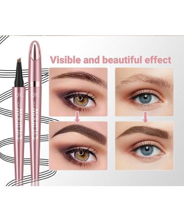 Magic Eyebrow Pencil with 4 Micro-Split Tips - Long-Lasting and Smudge-Proof Eyebrow Pencil - For Natural and Defined Brows - Light Brown - Buy Online on GoSupps.com