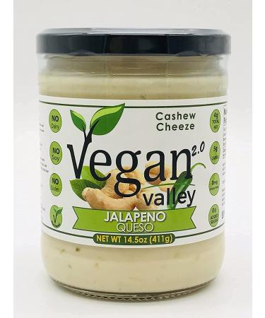 VEGAN VALLEY Jalapeno Cheeze Sauce 14.5oz - Dairy-Free Nacho Cheeze, Certified Kosher & Gluten-Free - Perfect for Pasta, Dips & More - Buy Online on GoSupps.com