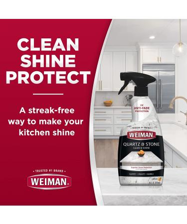 Weiman Quartz Countertop Cleaner and Polish - 24 oz - UV Protection for Quartz Surfaces - Buy Online on GoSupps.com