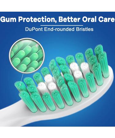 6 Pack Green BrightDeal Toothbrush Heads for Philips Sonicare E-Series Electric Replacement with Cap - Buy Online on GoSupps.com