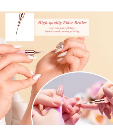 Buy Lusofie 5-Piece Nail Design Brush Set - Thin Liner Brushes for Gel Art & Manicure | International Shipping Available - Buy Online on GoSupps.com