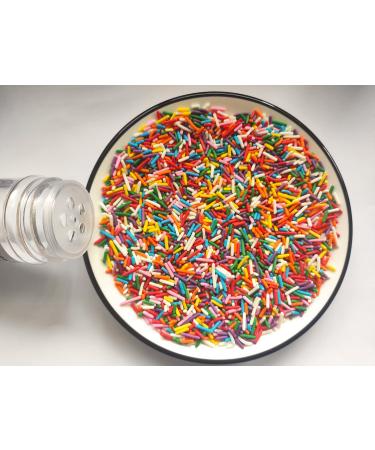 Edible Rainbow Jimmies Sugar Sprinkles | Cake & Cupcake Toppers | Cookie Decorations | Sweet Personalities Dessert Sprinkles for Daily Use - Buy Online on GoSupps.com