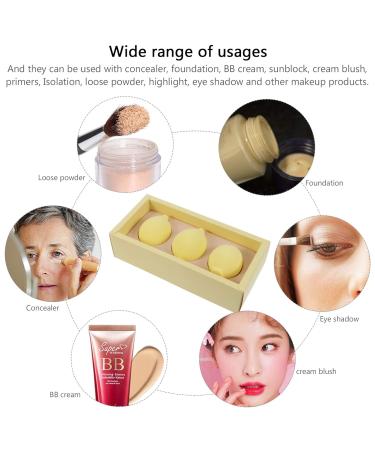 Uonlytech Fruit Shape Blending Sponge - Yellow Makeup Egg Tool for Women & Girls | Optimal Beauty Application - Buy Online on GoSupps.com