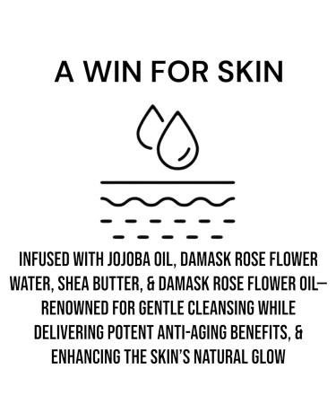 Cleansing Face Milk - Bulgarian Rose Organic Waterless Facial Cleanser | Vegan & Cruelty-Free | 3.4 fl oz - Buy Online on GoSupps.com