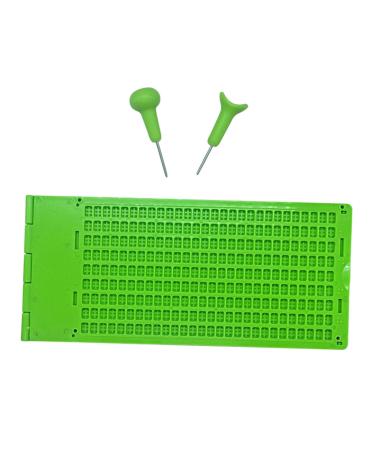 Dickly Braille Writing Board Braille Writing Board Braille Learning Tool with Pen for Practice