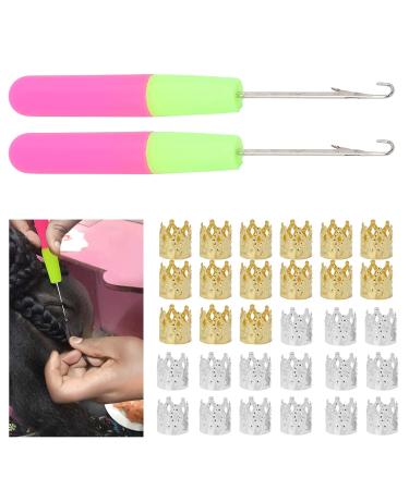 Dreadlocks Tool Set | Crochet Needles Latch Hook & Hair Rings | International Shipping - Buy Online on GoSupps.com