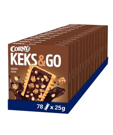 Corny Keks & Go Cocoa biscuit bar with creamy cocoa filling 78x25g