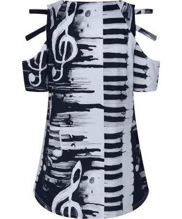 Women's V-Neck Zipper Print Off-Shoulder Top | Short Sleeved T-shirt - Buy Online on GoSupps.com