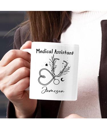 Personalized Stethoscope Coffee Mug | Custom Medical Assistant Gift | 11 Oz & 15 Oz Ceramic Travel Mugs for Men & Women - Buy Online on GoSupps.com