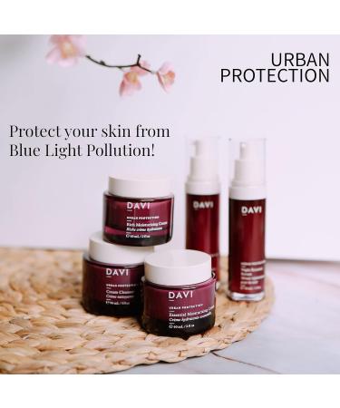Shop DAVI Cream Cleanser - Hydrating & Anti-Aging Face Wash for All Skin Types | Blue Light Protection | Natural Non-GMO Cruelty-Free | 3 Fl Oz - Buy Online on GoSupps.com