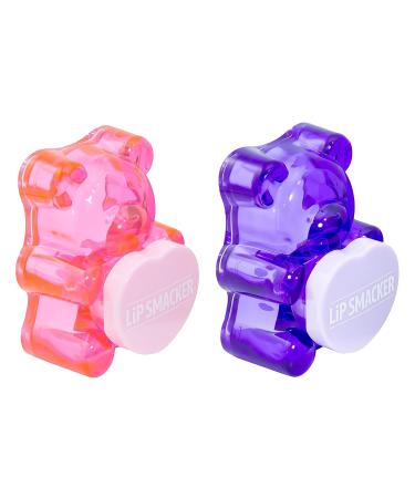 Lip Smacker BFF Sugar Bear Lip Balm Duo in Pink & Purple - Grapeful-4-U! & Luv U Straw-Beary Much! - Long-Lasting Hydration and Fruity Flavors! - Buy Online on GoSupps.com