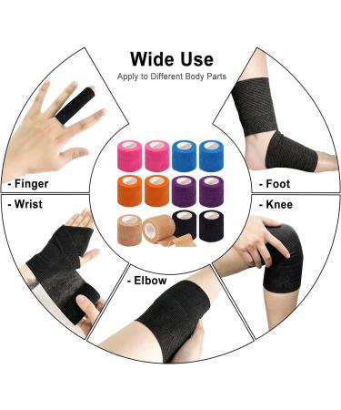 ADMITRY 8 Rolls White Vet Wrap 7.5cm x 4.5m - Self Adhesive Cohesive Bandages for Pets, Dogs, Horses - Ideal for Sprains and Swelling - Buy Online on GoSupps.com