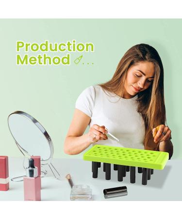 RONRONS Lipstick Filling Tray Kit - 1 Lip Balm Tray, Spatula, 50 Empty Tubes - DIY Lipstick Gifts for Women & Girls - Black - Buy Online on GoSupps.com