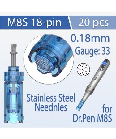 Dr.Pen Ultima M8S / A9 18-pin Cartridges - Original Replacement Parts (20 pcs) - Buy Online on GoSupps.com
