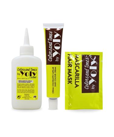 Yoly Color and Tones Permanent Hair Color Cream - 6 Dark Blonde | Natural Long-Lasting Shades | Easy Application | International Shipping Available - Buy Online on GoSupps.com