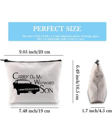 Carry On My Wayward Son Makeup Bag - Perfect for Fans | Shop Internationally - Buy Online on GoSupps.com