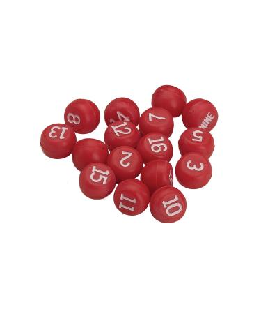 Pro Series 4923 Red Plastic Tally Balls for Bottle or Pill Pool, Black