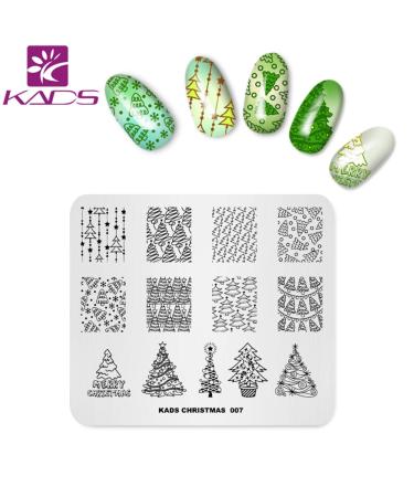 KADS 4pcs Christmas Nail Stamping Plates for DIY Nail Art Decoration - Festive Design Templates - Buy Online on GoSupps.com