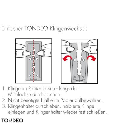 TONDEO Razor Blades TCR+ | 10x10 Stainless Double Blades for TONDEO Razors | Premium Master Craftsmanship - Buy Online on GoSupps.com