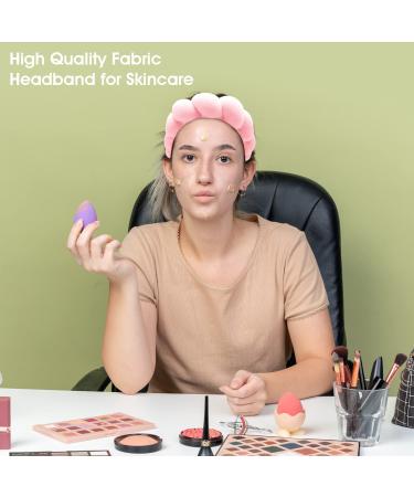 Pink Spa Headband for Skincare, Makeup Removal & Facial Masks - Buy Online on GoSupps.com