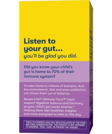 Renew Life Kids Probiotic Gummies - 3 Billion CFU - 60 Chewable Tablets - Buy Online on GoSupps.com