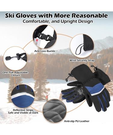Buy Warmthuyo Winter Gloves | Waterproof Windproof Touchscreen Ski Gloves for Men & Women - Ideal for Motorcycle Skiing Hiking & Cycling - Buy Online on GoSupps.com