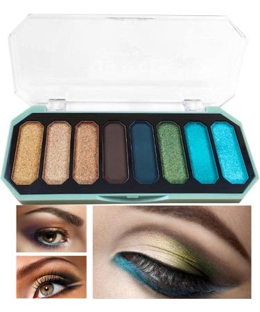 Smokey Eye Eyeshadow Palette - 8-Color Natural Nude Smokey Warm Eye Shadow Palette Makeup Matte Eyeshadow Pallet Cosmetics Kit 02 - Buy Online on GoSupps.com