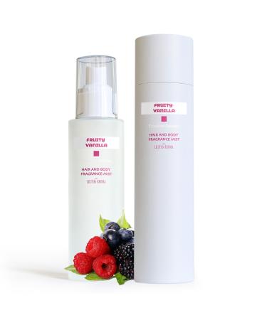 Liliya's Aroma Fruity Vanilla Gourmand Fragrance Spray for Body & Hair Clean Scent for Women & Men Brazilian Sweets Vegan 3.4 Fl Oz | 100 ml