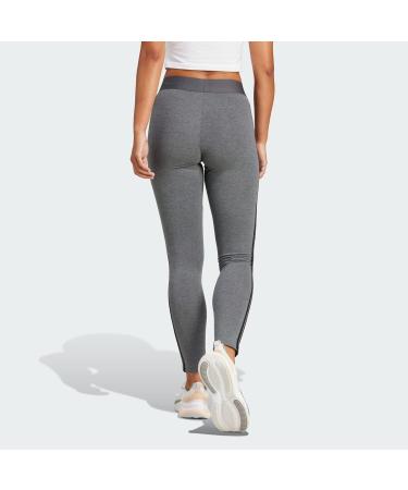 Buy adidas Loungewear Essentials 3-Stripes Leggings S - Dark Grey Heather/Black | International Shipping Available - Buy Online on GoSupps.com