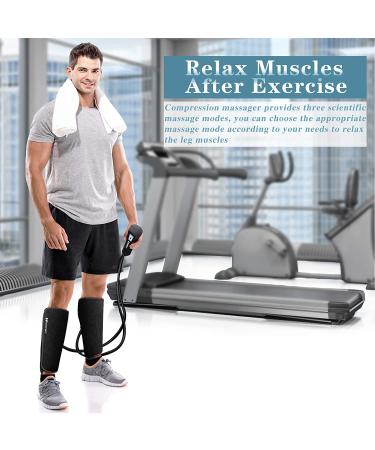 Compression Leg Massager with Heat - Relief for Muscle Fatigue, Leg Calf Air Massager for Circulation - Perfect Gifts for Women & Men - Buy Online on GoSupps.com