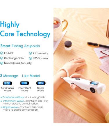 Leawell 2-in-1 Acupuncture Pen & Finder | Electrical Acupressure Therapy Tool for Meridian Points | International Shipping Available - Buy Online on GoSupps.com