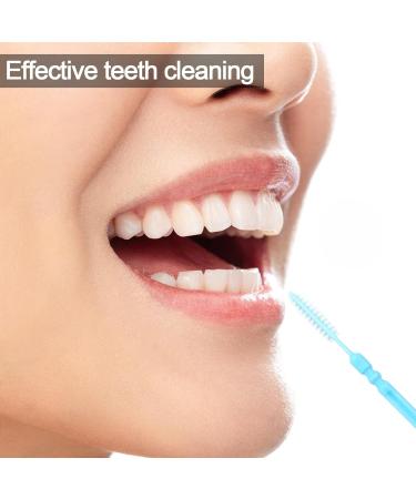 Medsuo 100PCs Blue Plastic Dental Picks - Soft Interdental Brushes & Flossing Tools for Portable Oral Care - Buy Online on GoSupps.com