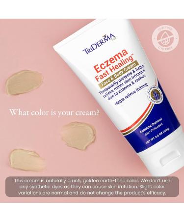 TriDerma Eczema Cream | Fast Healing Relief for Face and Body | 6.0 oz Tube - Buy Online on GoSupps.com