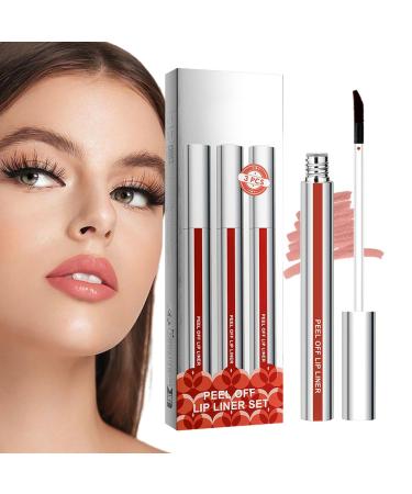 G n rique Peel-off lip stain peel-off lip liner - 3x matte waterproof and moisturizing peel-off color remover non-sticky application long-lasting lipliner cosmetic makeup vibrant tint