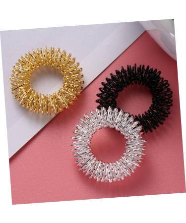 Solustre 9-Set Battery Ring Finger Massage Rings - Acupressure Metal Circles for Relaxation & Relief | Ideal for Household Use & Gift - Buy Online on GoSupps.com