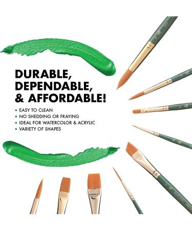 Princeton Artist Brush Co. Lauren Series 4350 Short Wash Size 1/2 Golden Synthetic Paintbrush - Buy Online on GoSupps.com
