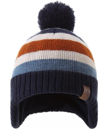 AHAHA Winter Hat for Girls | Earflap Beanie with Pompom | Rainbow Knitted Hat Set - Perfect for Winter Adventures - Buy Online on GoSupps.com