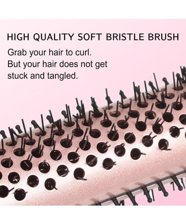 PHOEBE 1.25 Inch Curling Iron Brush - Ceramic Tourmaline Ionic Hair Curler for Long Medium Hair - Pink - Buy Online on GoSupps.com