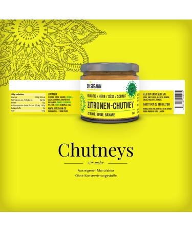 Buy By Susann 02 Lemon Chutney (150g) - Fruity Tart & Sweet Flavor Experience - International Shipping Available - Buy Online on GoSupps.com
