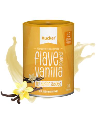 Xucker flave powder vanilla 120g - vanilla flavor powder for natural enjoyment without sugar aspartame & sucralose i taste powder for flavoring food and drinks - Buy Online on GoSupps.com