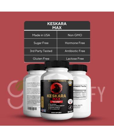Keskara Max Extra Strength Maca Root Complex 1500mg Herbal Supplement 60 Capsules Sugar-Free Vegan Gluten-Free (5) - Buy Online on GoSupps.com